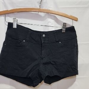 Wax Jean Black Cut-Off Jean Shorts